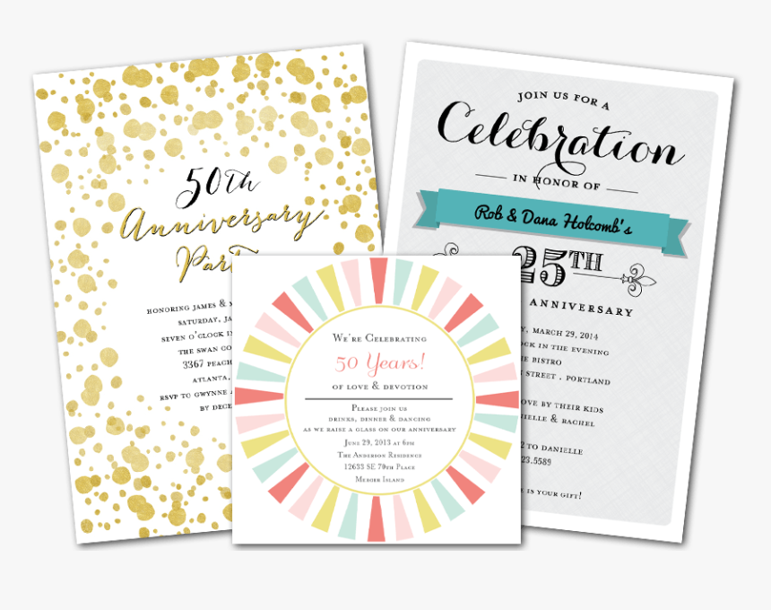 Anniversary Party Invitations - Paper, HD Png Download, Free Download