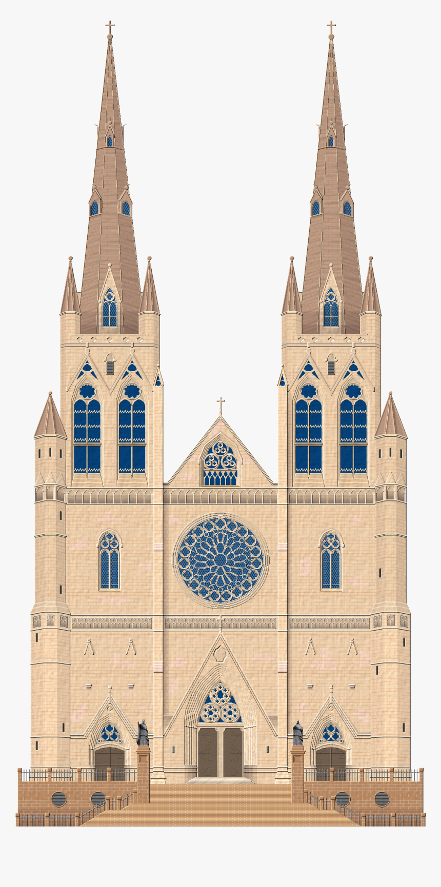 Graphic Stock Arch Drawing Church - Drawings Of Cathedral Church, HD Png Download, Free Download