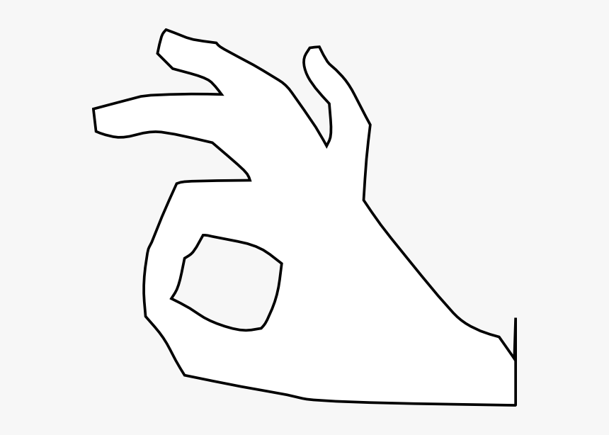 Transparent Mouse Pointer Hand Png - Ok White Hand Icon, Png Download, Free Download