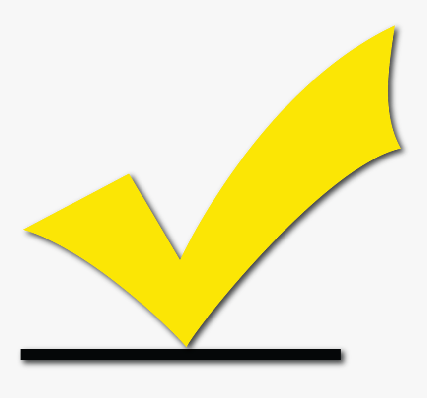 Check Mark Png Yellow , Png Download - Yellow Check Marks, Transparent Png, Free Download