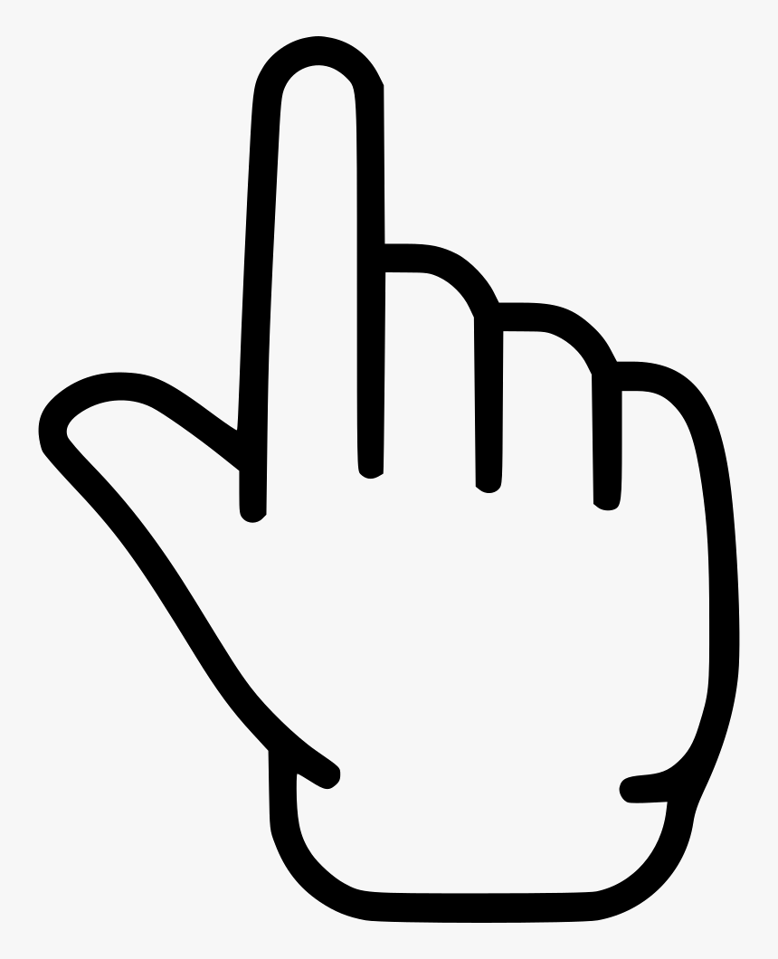 Forefinger Up Finger Touch Idea Hand - Pointing Finger Transparent Background, HD Png Download, Free Download