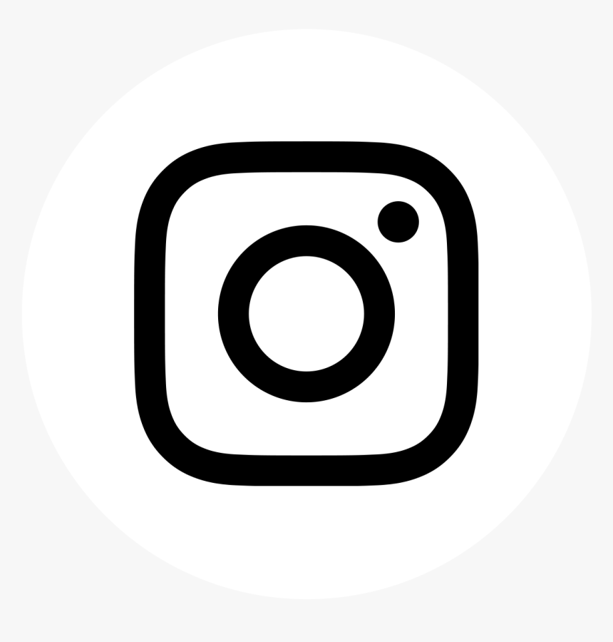 Instagram Icon Png White - Follow Us On Instagram Black And White, Transparent Png, Free Download