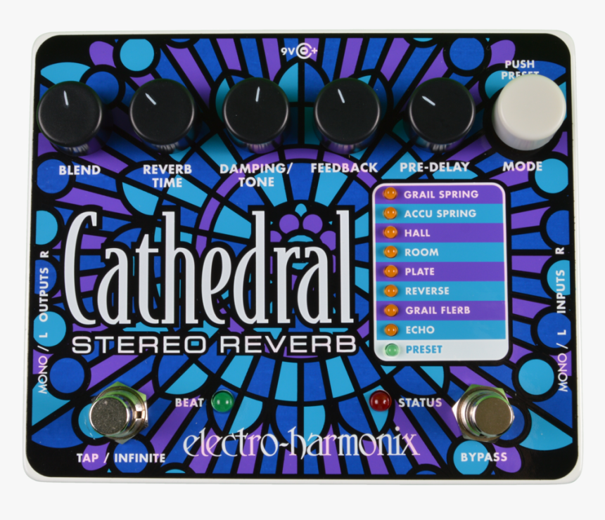 Electro Harmonix Cathedral Stereo Reverb, HD Png Download, Free Download