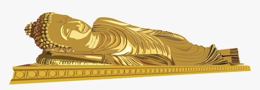 Brass,metal,yellow - Reclining Buddha Png, Transparent Png, Free Download