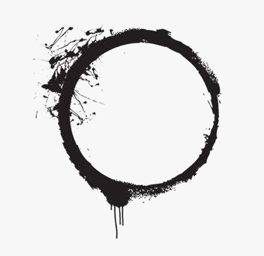 #circle #frame #black #png #paint #effects - Black Paint Circle Png, Transparent Png, Free Download