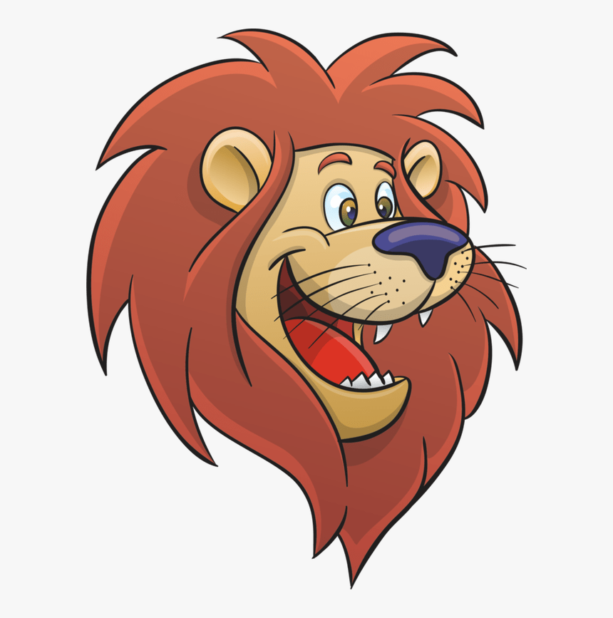 Cartoon Lion Head Pictures - Lion Face Cartoon Clipart, HD Png Download -  kindpng