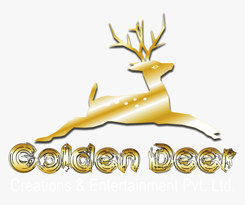 Dear Clipart Golden Deer - Reindeer, HD Png Download, Free Download