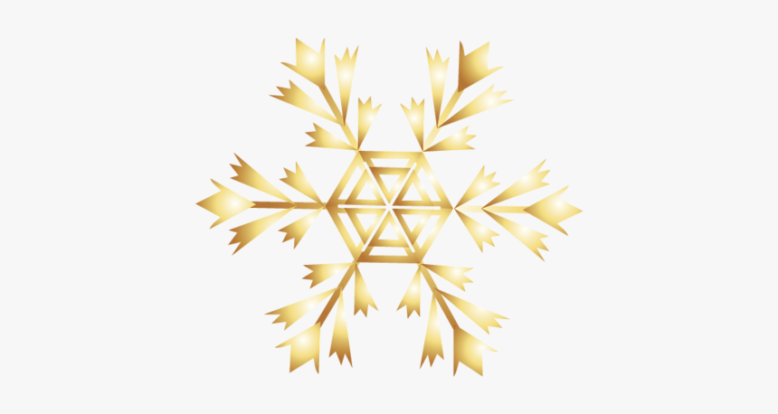 Snowflake Download Computer File - Golden Snowflake Transparent Background, HD Png Download, Free Download