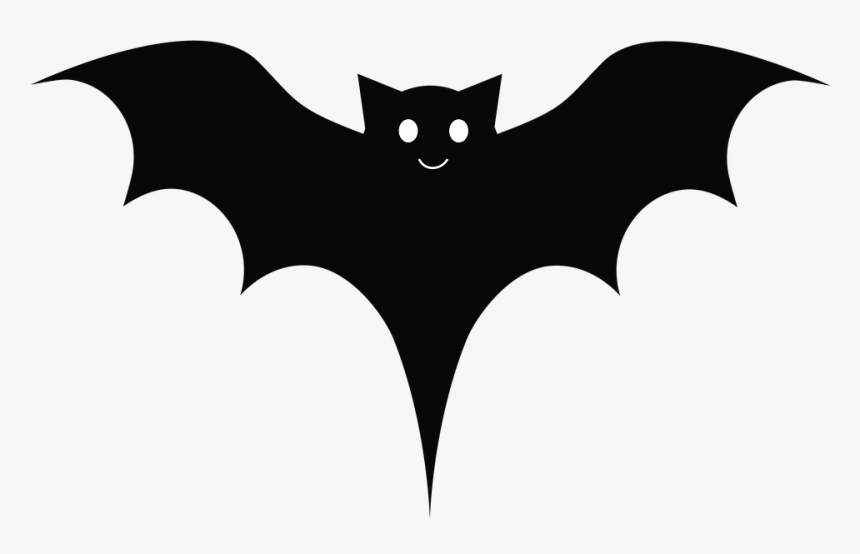 Bat, Black, Cute, Cartoon, Wings - Emblem, HD Png Download, Free Download