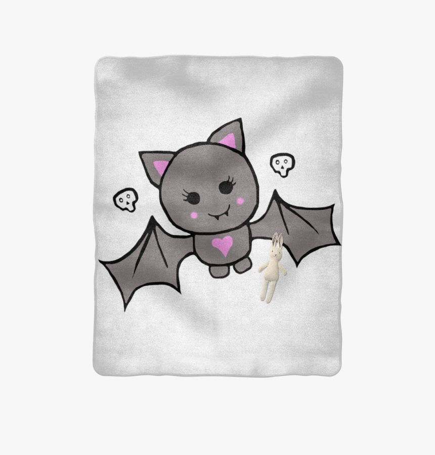 Cute Bat Baby Blanket - Cartoon, HD Png Download, Free Download