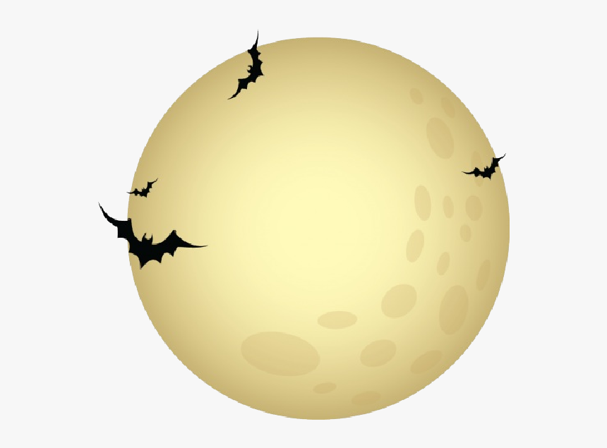 Moon With Bats Halloween Clipart - Taj Mahal, HD Png Download, Free Download