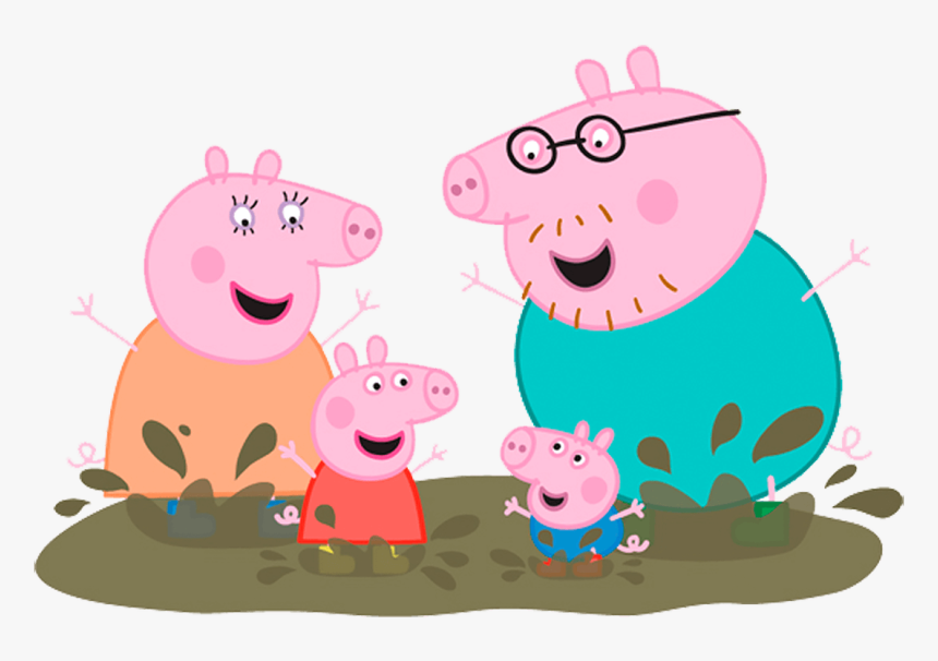 Transparent Peppa Pig Clipart - Peppa Pig Family Clipart, HD Png Download, Free Download