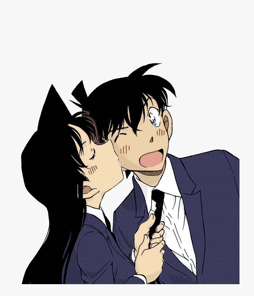 Transparent Shinran Manga Colouring For @shin Red Dear, - Ran Mouri And Shinichi Kudo, HD Png Download, Free Download