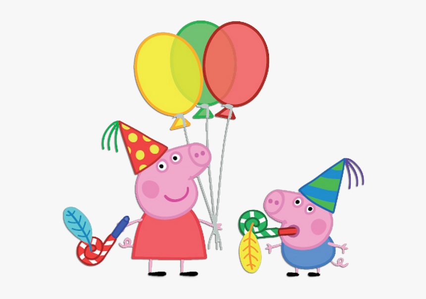 Peppa And George Party, HD Png Download, Free Download