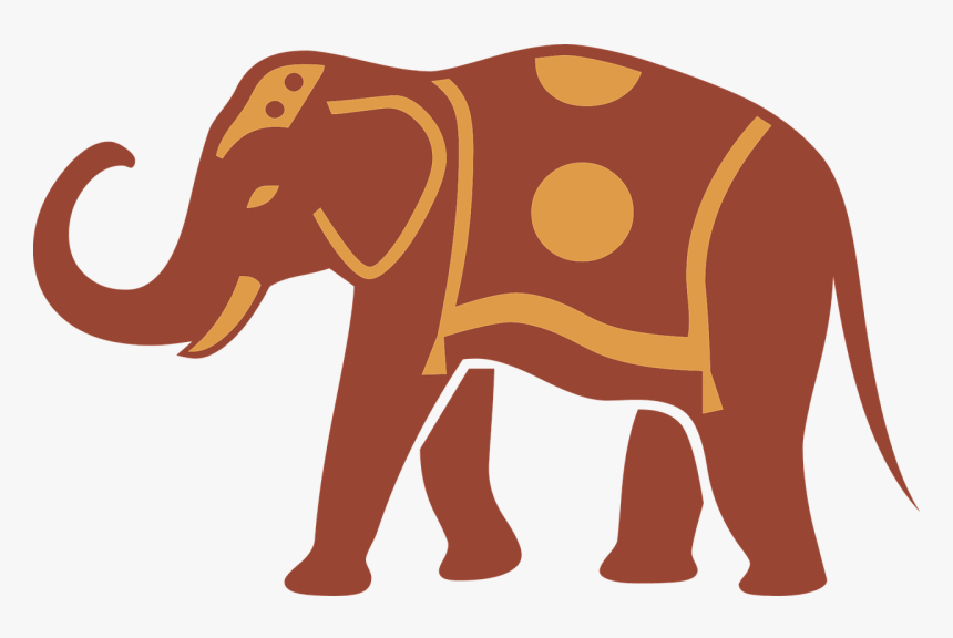 Indian Painted Elephant Clipart, HD Png Download, Free Download
