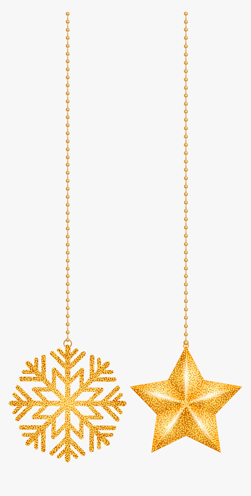 Transparent Gold Chain Gangster Png - Hanging Christmas Decoration Png, Png Download, Free Download