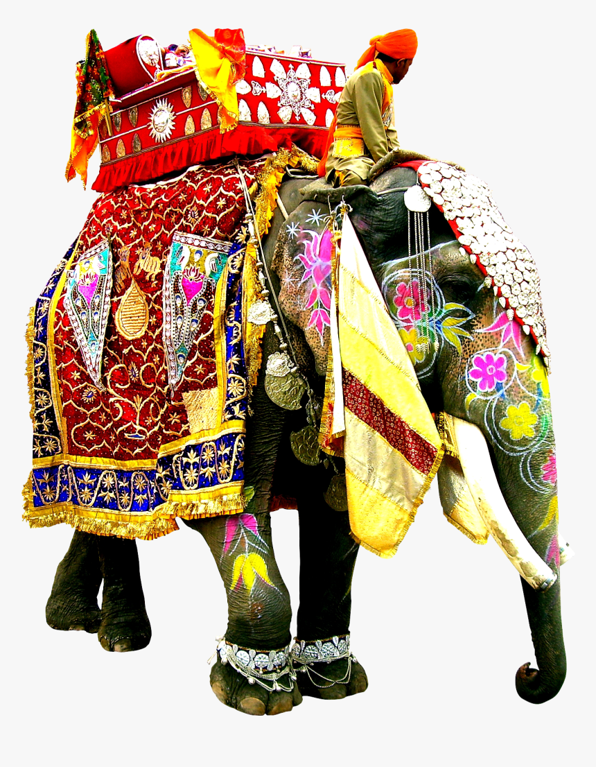 Decorated Indian Elephant Png - Festivals Celebrated In Rajasthan, Transparent Png, Free Download