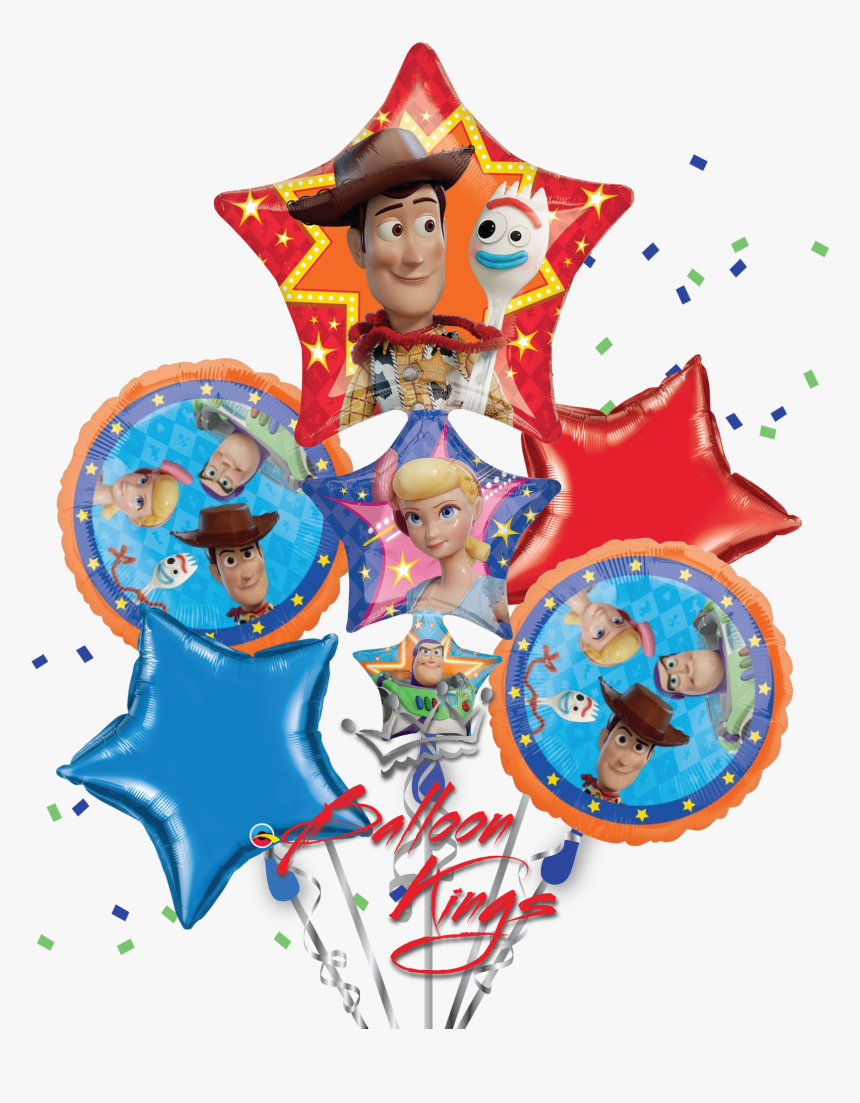 Toy Story 4 Bouquet Balloon Kings, HD Png Download, Free Download