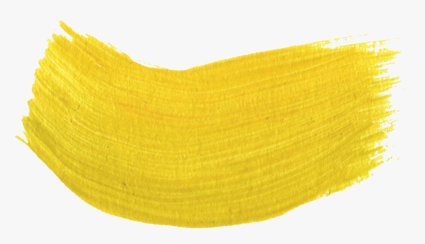 Yellow Paint Brush Stroke, HD Png Download, Free Download