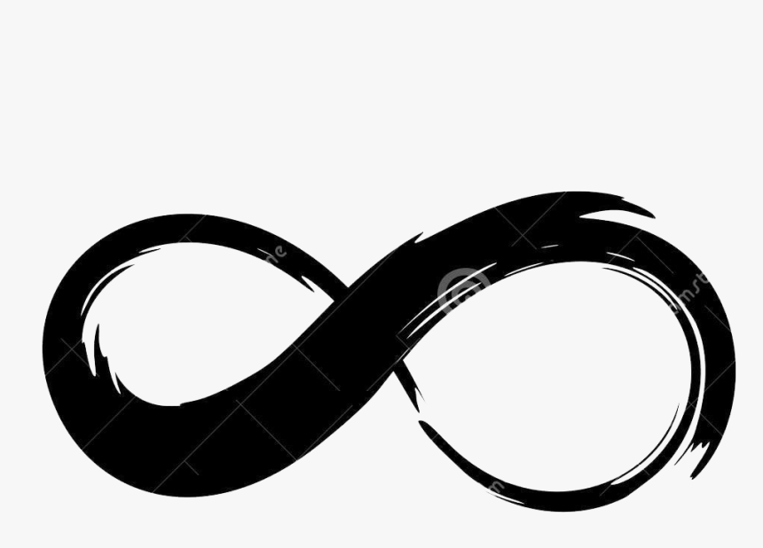 Infinity Symbol Png Free Background - Painted Infinity Symbol Tattoo, Transparent Png, Free Download