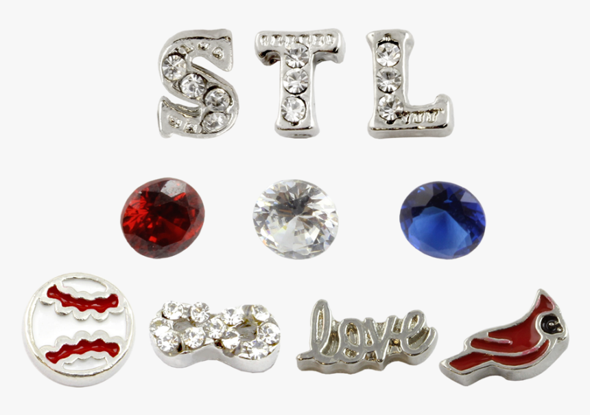 St Louis Cardinals Baseball Charm Set - Body Jewelry, HD Png Download, Free Download