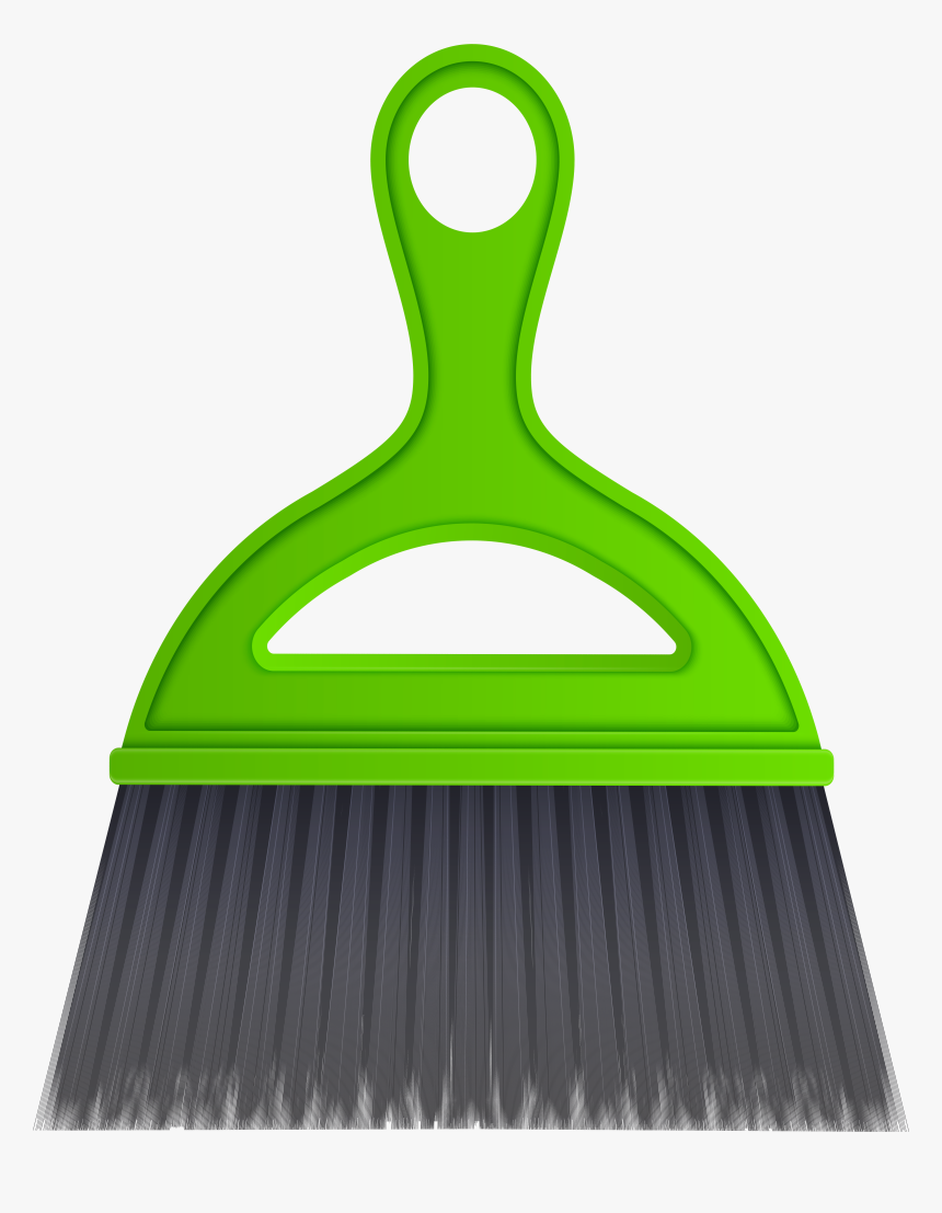 Green Desktop Sweep Cleaning Brush Png Clip Art, Transparent Png, Free Download