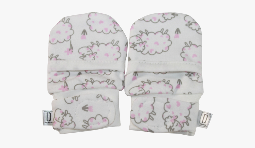 Newborn Anti Scratch Soft Stay On Mittens For Babies - Elephant, HD Png Download, Free Download