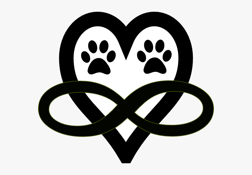 Transparent Dog Paw Print Png - Heart And Paw Print Clipart, Png Download, Free Download