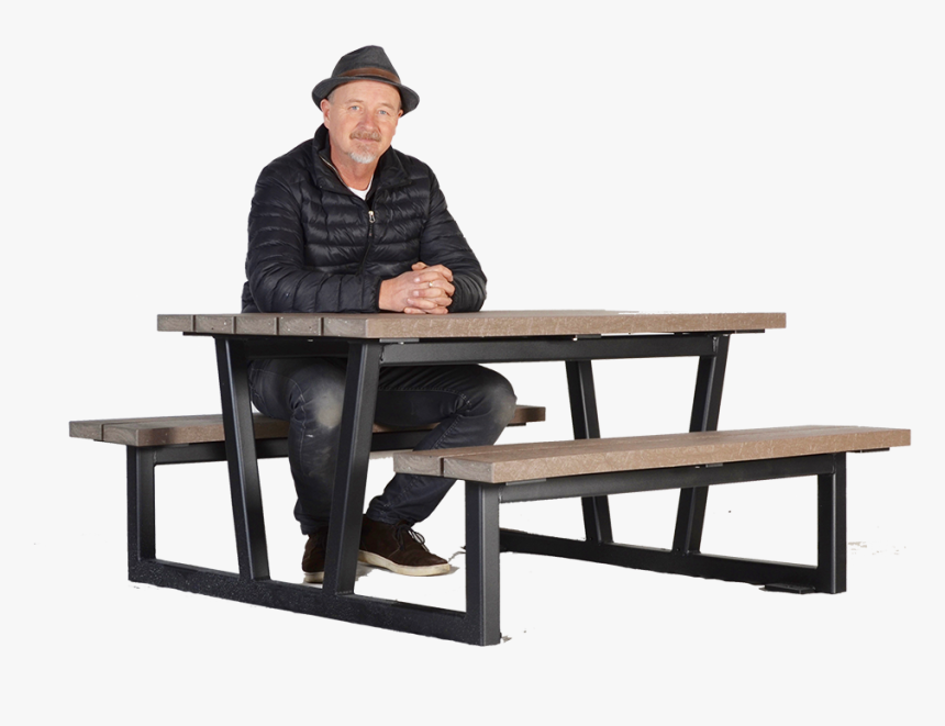 Transparent Sitting At Table Png - Outdoor Bench, Png Download, Free Download