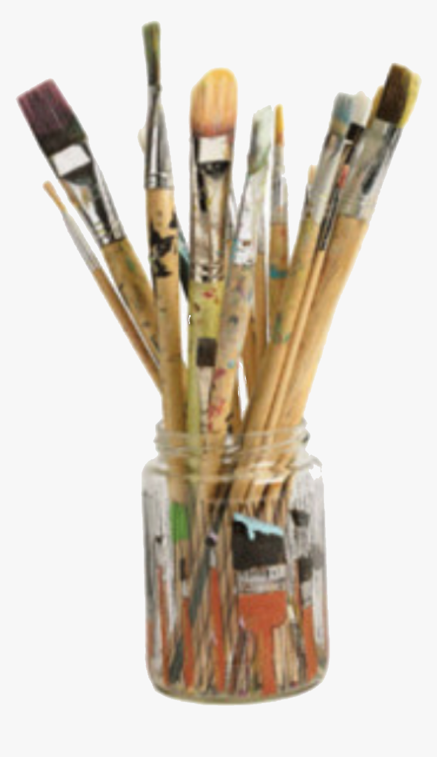 Aesthetic Paint Brushes Png, Transparent Png, Free Download