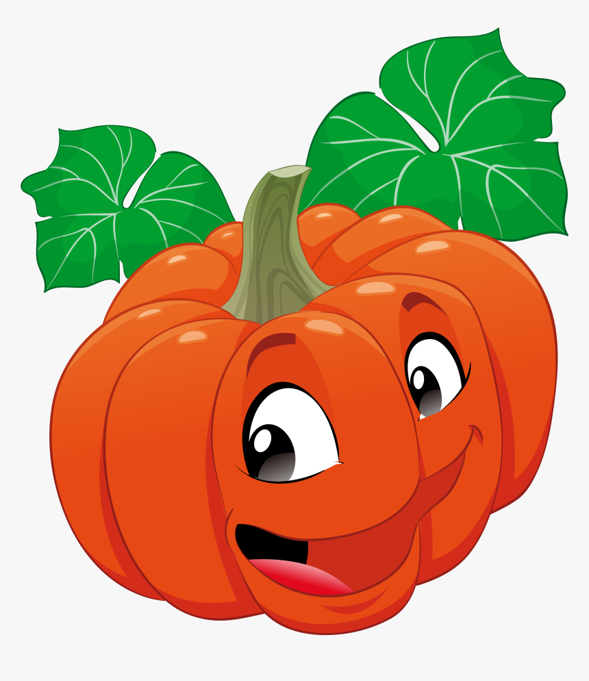Calabaza Animation Fruits Vegetables - Cartoon Vegetables And Fruits, HD  Png Download - kindpng