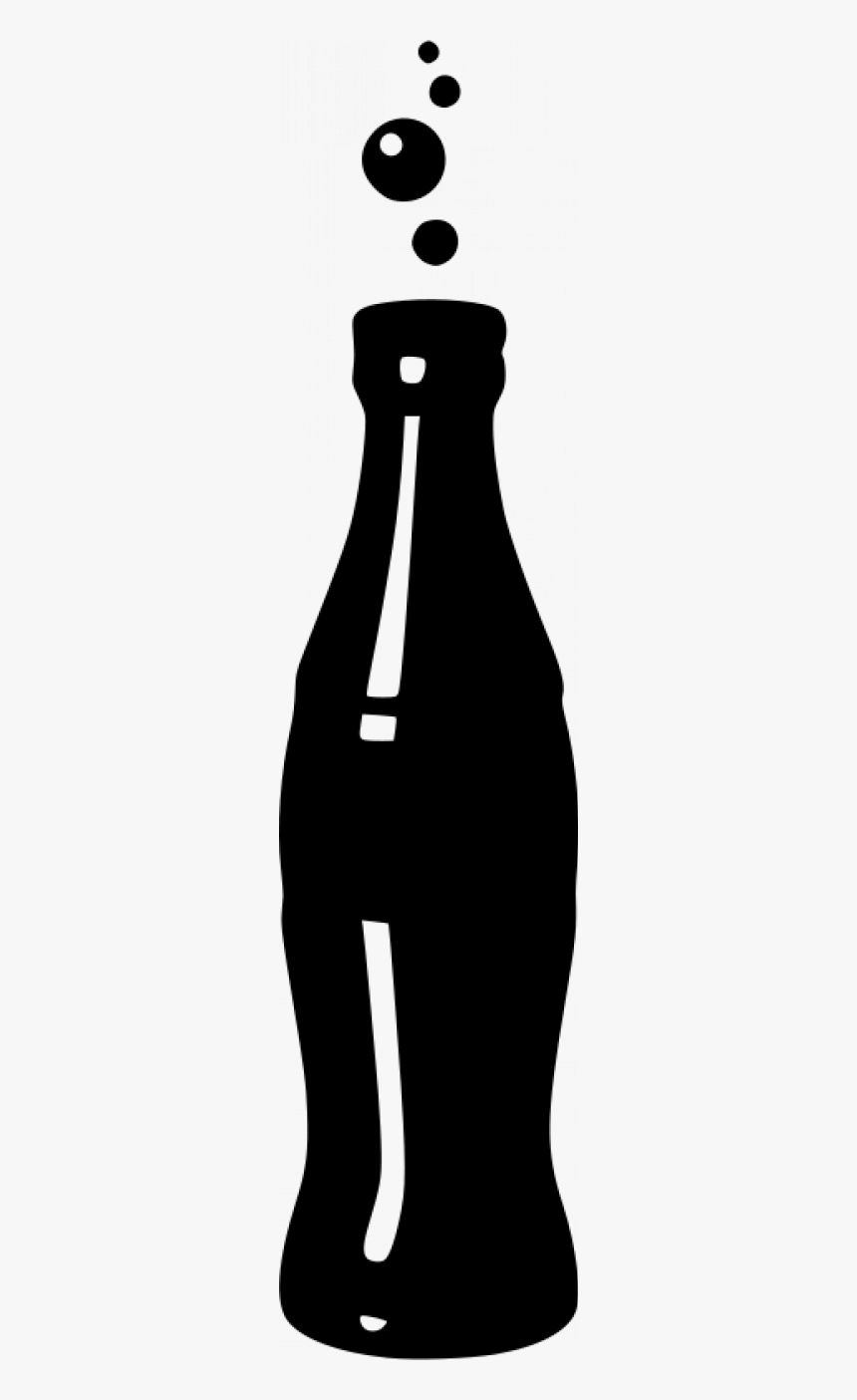 Vector Illustration Of Black Soda Drink - Cartoon Transparent Soda Bottle, HD Png Download, Free Download