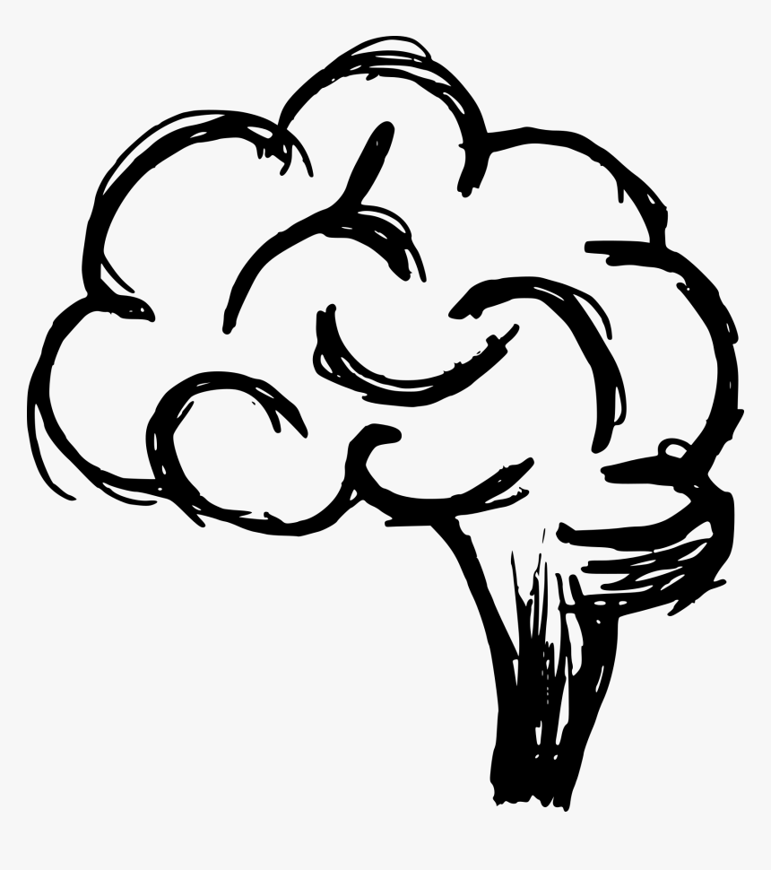 Brain Clipart Png Format - Brain Drawing Png, Transparent Png, Free Download