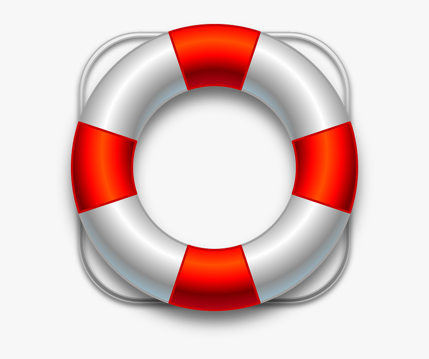 Floating Ring, Belt, Help, Lifesaver, Red, White - Lifesaver Clipart, HD Png Download, Free Download