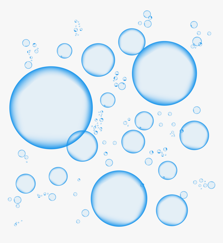 Blue Foam Sticker - Bubbles Png, Transparent Png, Free Download