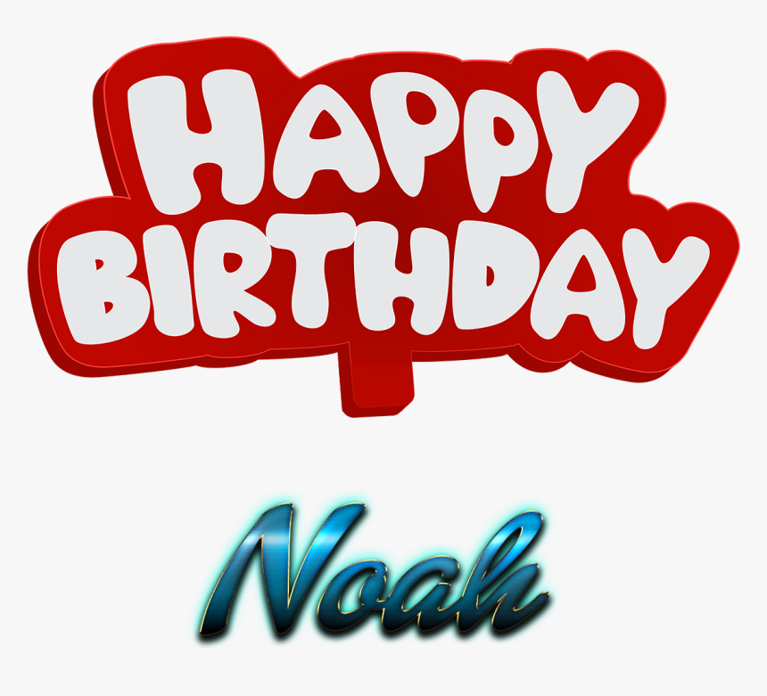 Noah Happy Birthday Name Logo - Birthday Cake With Name Levi, HD Png Download, Free Download