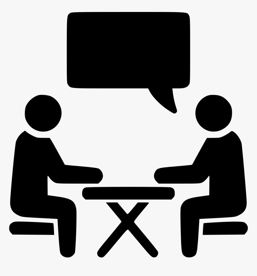 Conversation Clip Art Icon Face To Face Communication Hd Png Download Kindpng