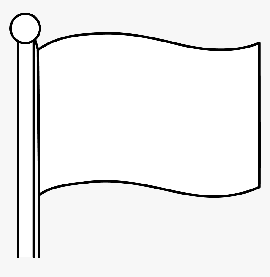 Simple Blank Flag Design Clipart Clipart - Flag Design White, HD Png Download, Free Download