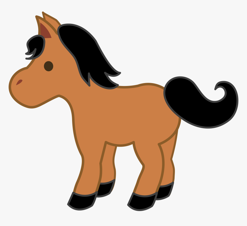 Cute Baby Kid Clip - Cute Horse Clip Art, HD Png Download, Free Download
