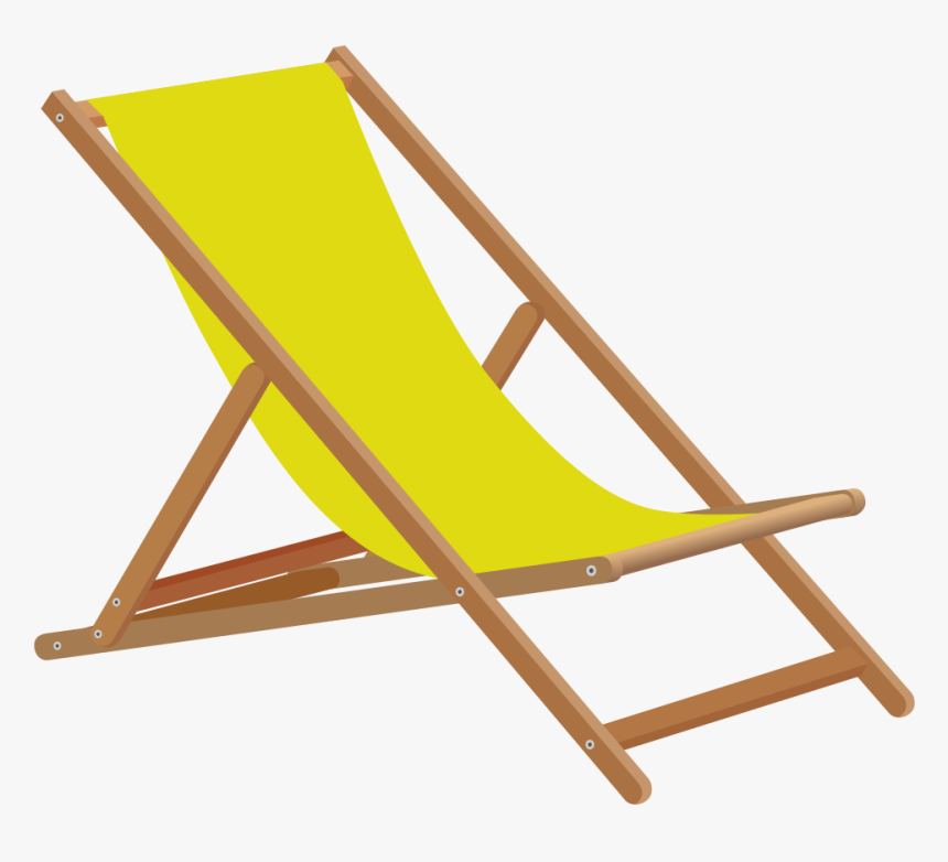 Table Chair Beach Furniture Chaise Longue - Deck Chair Clip Art, HD Png Download, Free Download