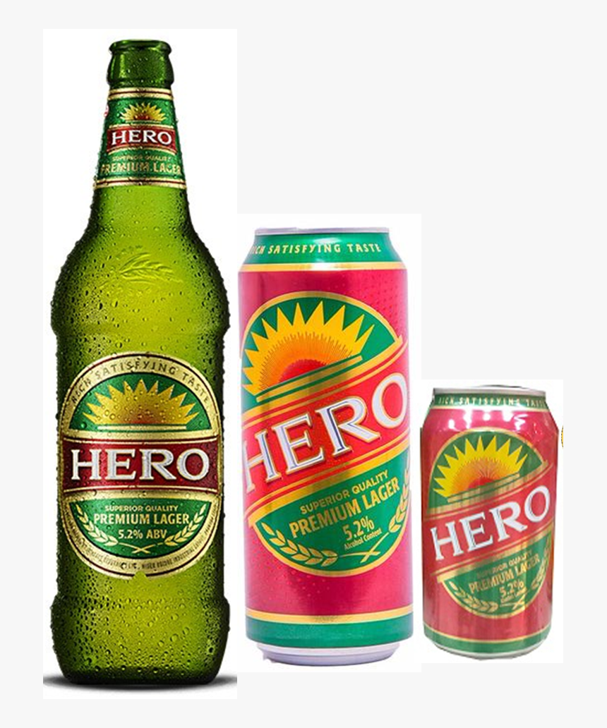 Transparent Heineken Bottle Png - Hero Beer Logo Png, Png Download, Free Download