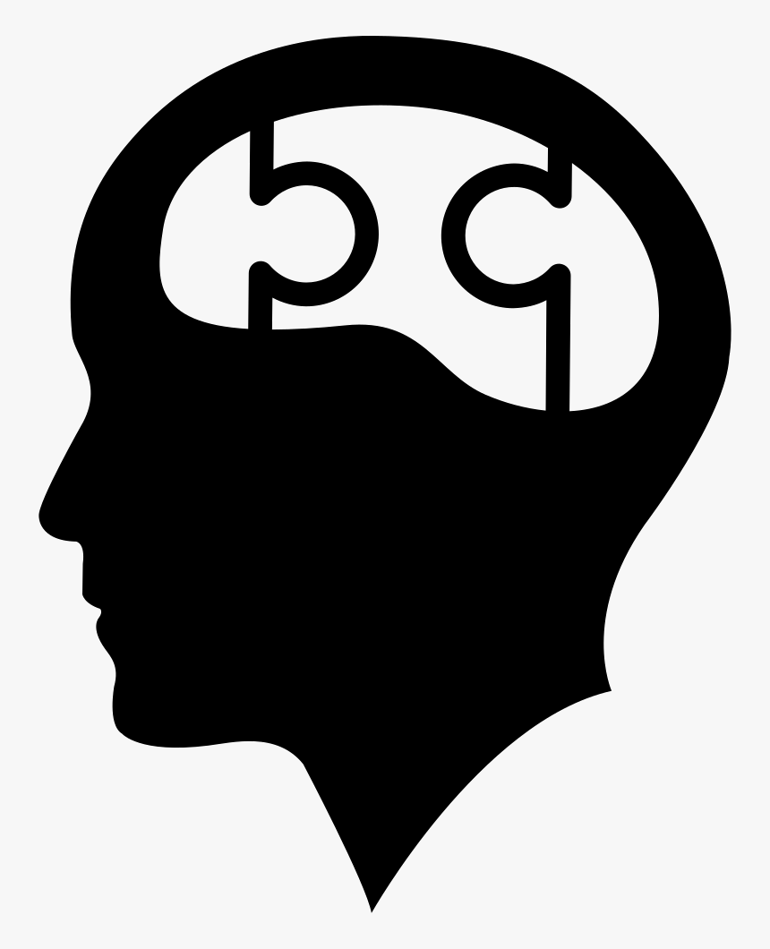 Bald Head With Puzzle Brain - Brain Png Icon, Transparent Png, Free Download