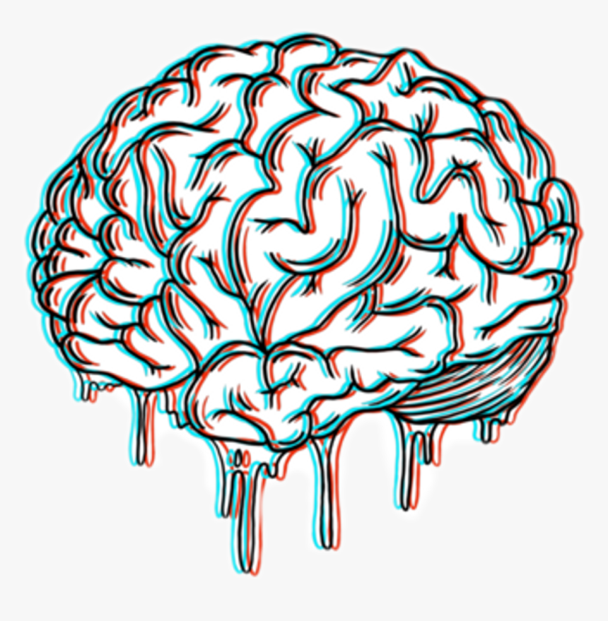 Brain Clipart Draw - Aesthetic Brain Drawing, HD Png Download, Free Download