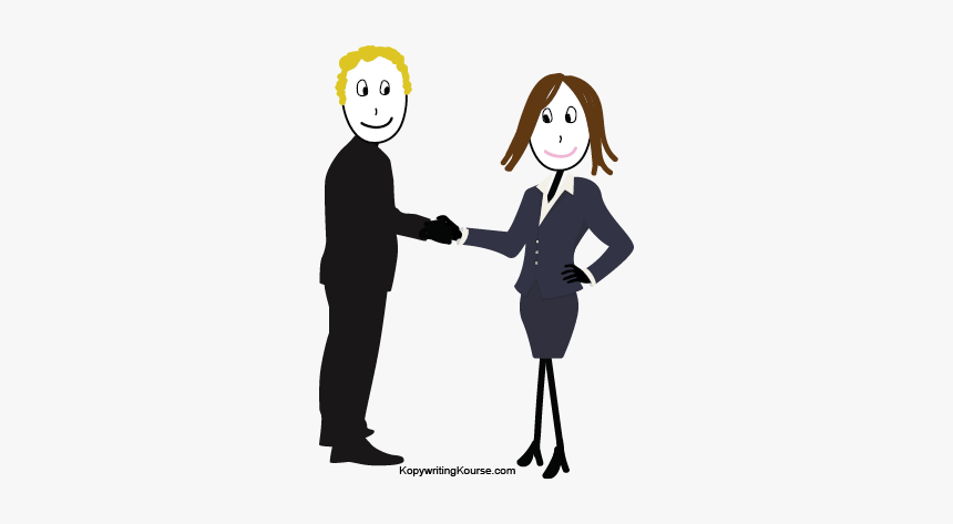 B2b Business Handshake - Cartoon, HD Png Download, Free Download