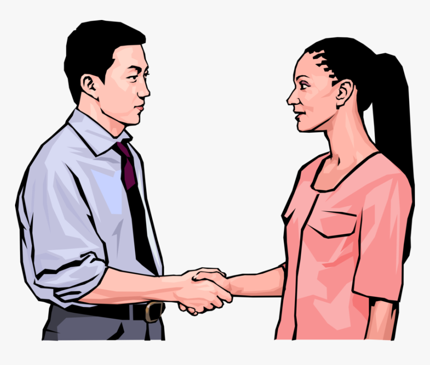 Transparent Business Handshake Png - Men And Women Shaking Hands, Png Download, Free Download