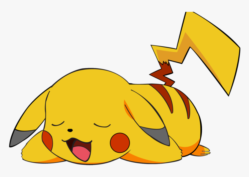 Transparent Pokemon Clip Art - Pikachu Laying Down, HD Png Download, Free Download