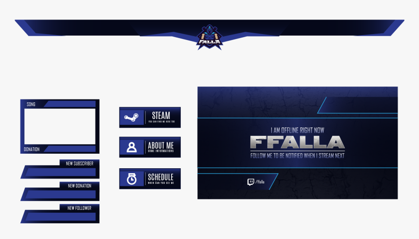 Ffalla Twitch Overlay - Parallel, HD Png Download, Free Download