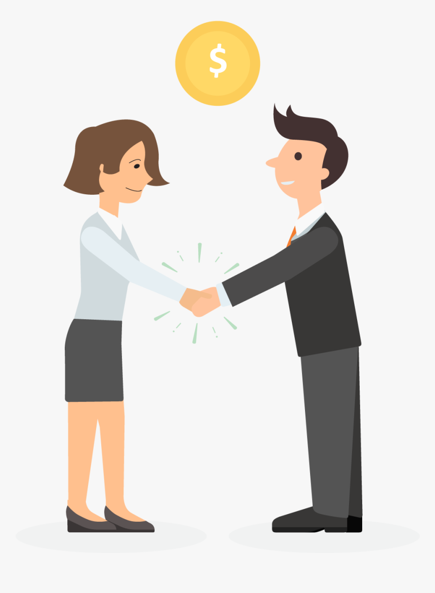 Business Financing Handshake - Postura De Atendimento Png, Transparent Png, Free Download