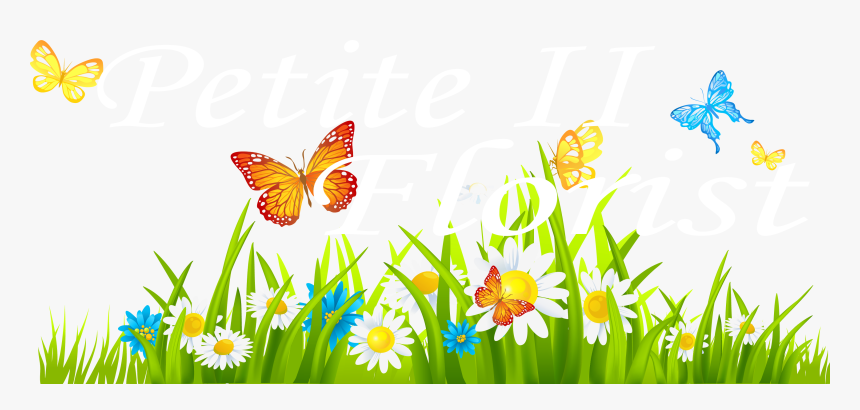 Grass And Flowers Clipart, HD Png Download, Free Download