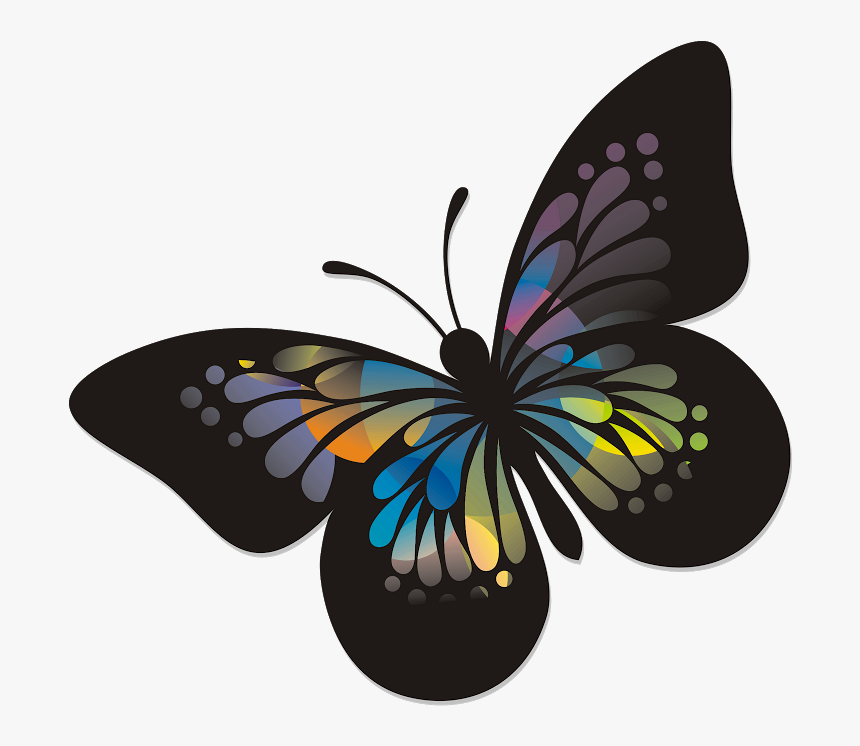 Transparent Rainbow Butterfly Clipart - Walizka Z Poliwęglanu Opinie, HD Png Download, Free Download